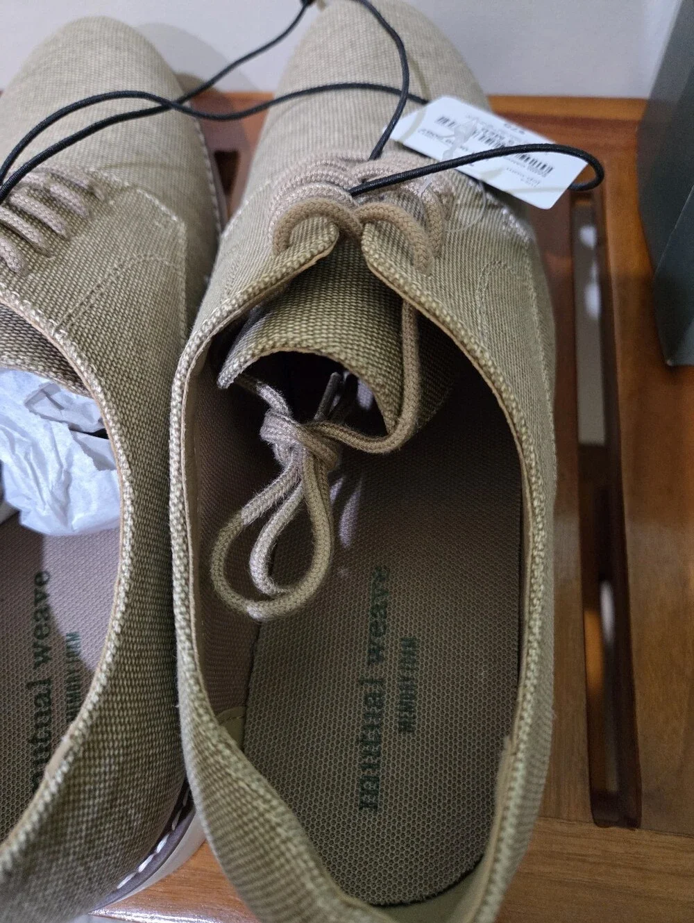 Mutual Weave Men's Porter Sand Canvas Derby Shoes Size 9.5